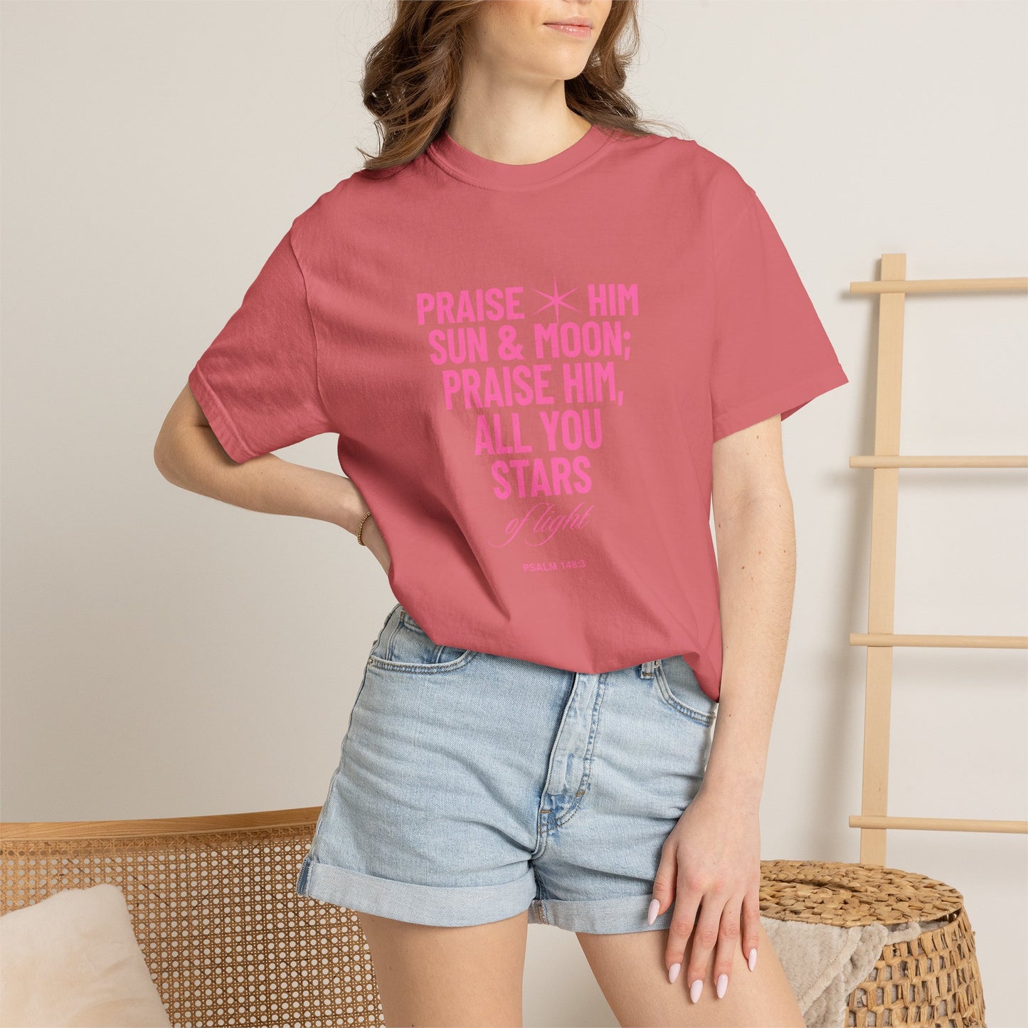 Praise Him Tee | Pink