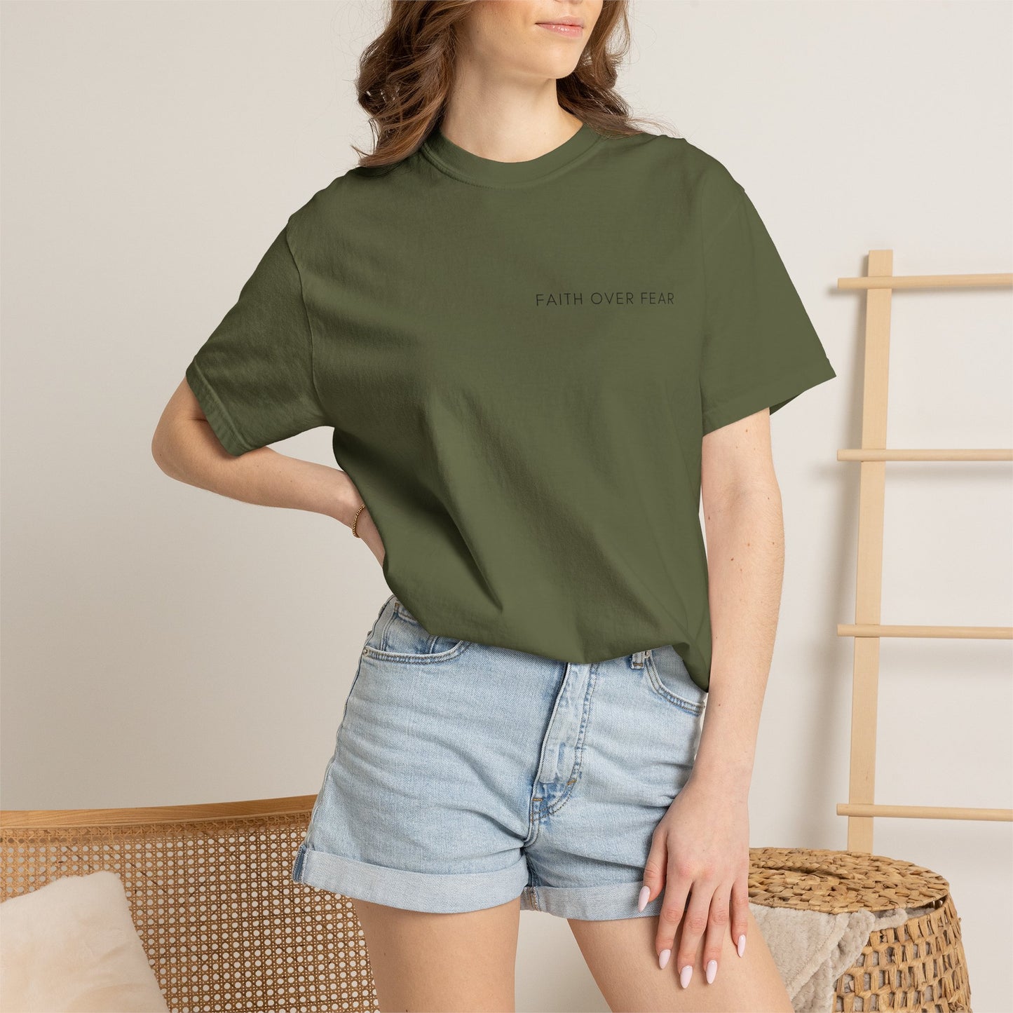 Comfort Colors - FAITH OVER FEAR VERSE tshirt